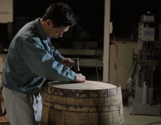 Commitment to whiskey barrels